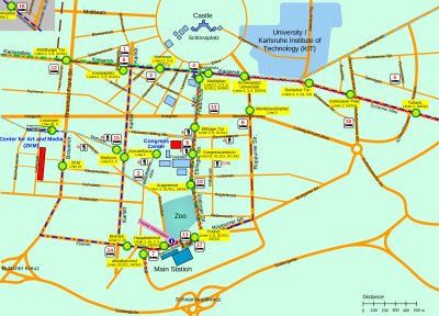 Map of Transportation and
	Hotels